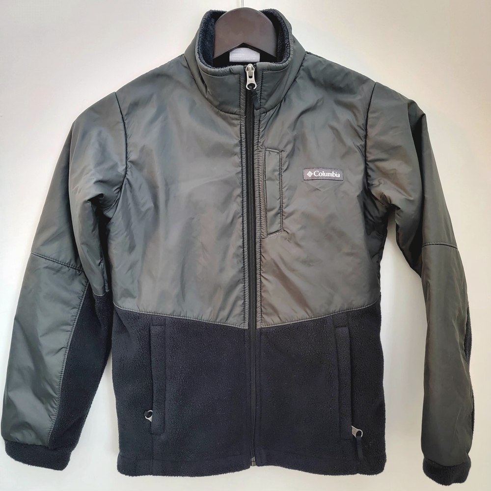 Columbia Kids' Charcoal and Black Puffer Jacket